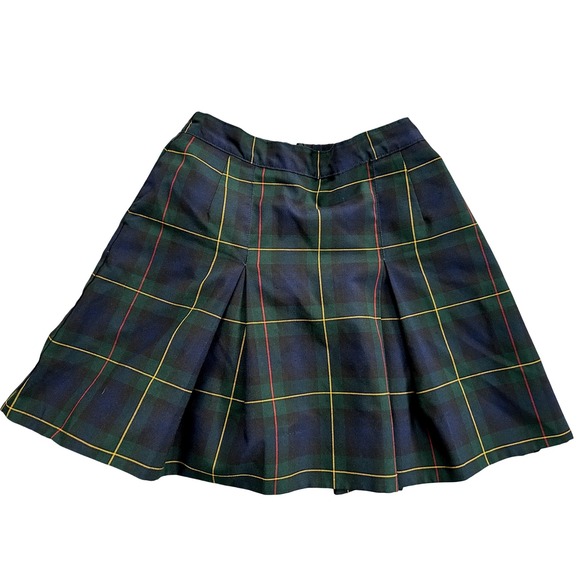 Dennis Plaid Vintage Pleated Navy Schoolgirl Uniform Juniors 7 - Picture 1 of 7